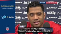 Wilson 'hopes' it won't be his last game in Seattle