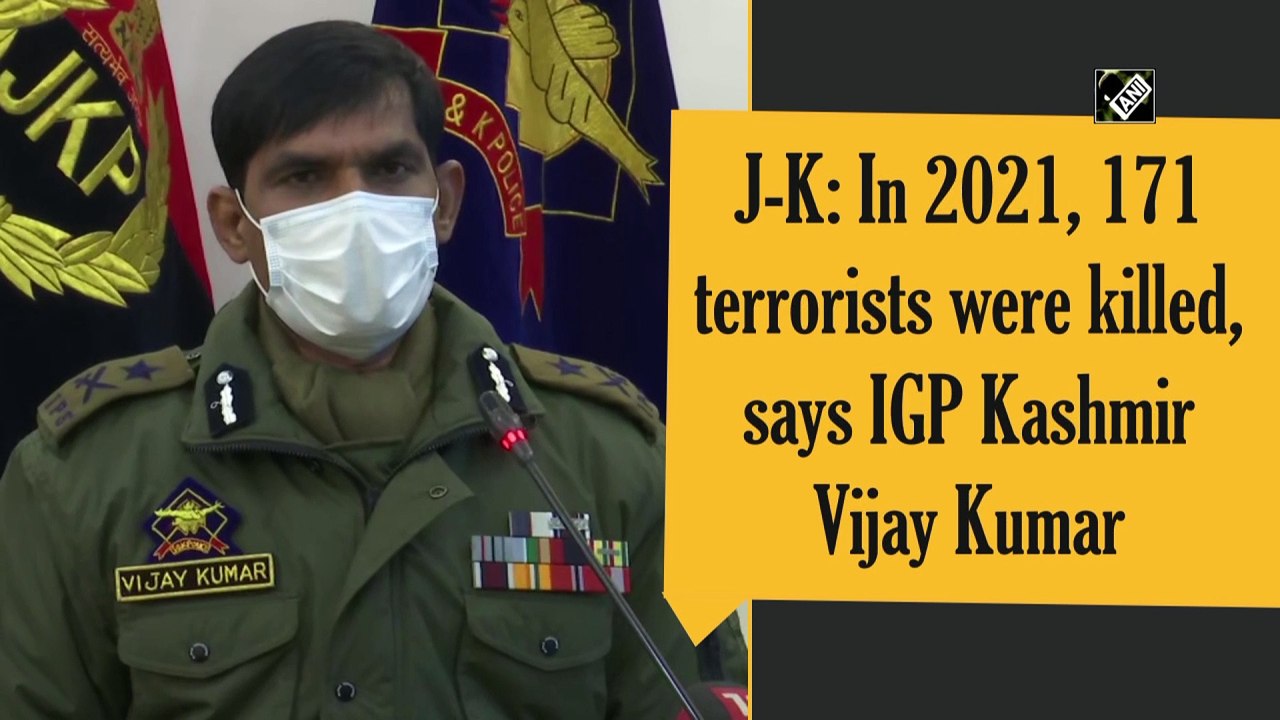 J&K: In 2021, 171 terrorists were killed, says IGP Kashmir Vijay Kumar