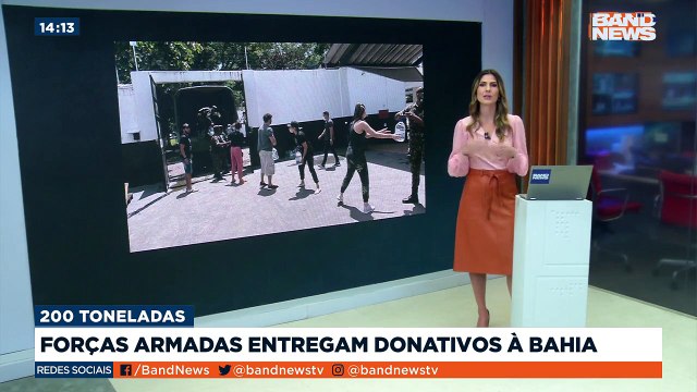 As Forças Armadas entregaram duzentas toneladas de donativos às vítimas de enchentes na Bahia.Saiba mais em youtube.com.br/bandjornalismo#BandNews20anos #ForçasArmadas #Bahia