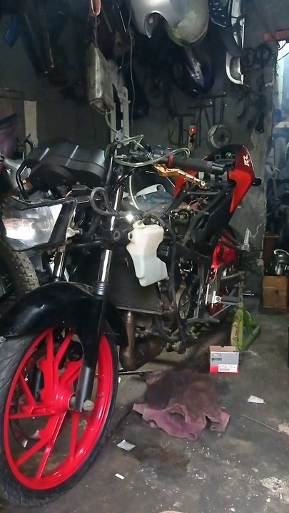 servis motor ninja rr