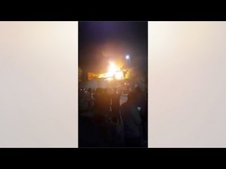 حريق داخل كنيسة مارجرجس في حلوان