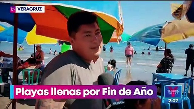 ¡Abarrotadas! Así lucen las playas mexicanas por el año nuevo