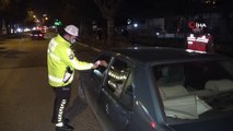 Isparta'da polis 11 ayrı ekiple trafikte alkol kontrolü yaptı