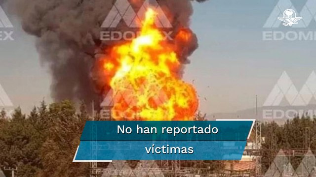 Reportan explosión e incendio en fábrica de pinturas en zona industrial de Toluca