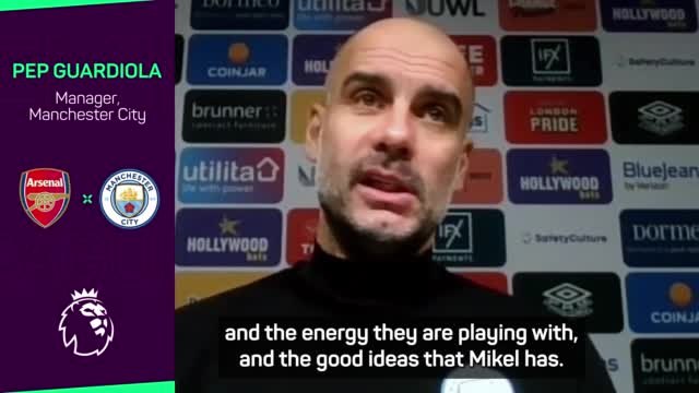 Arsenal playing their best football in years - Guardiola