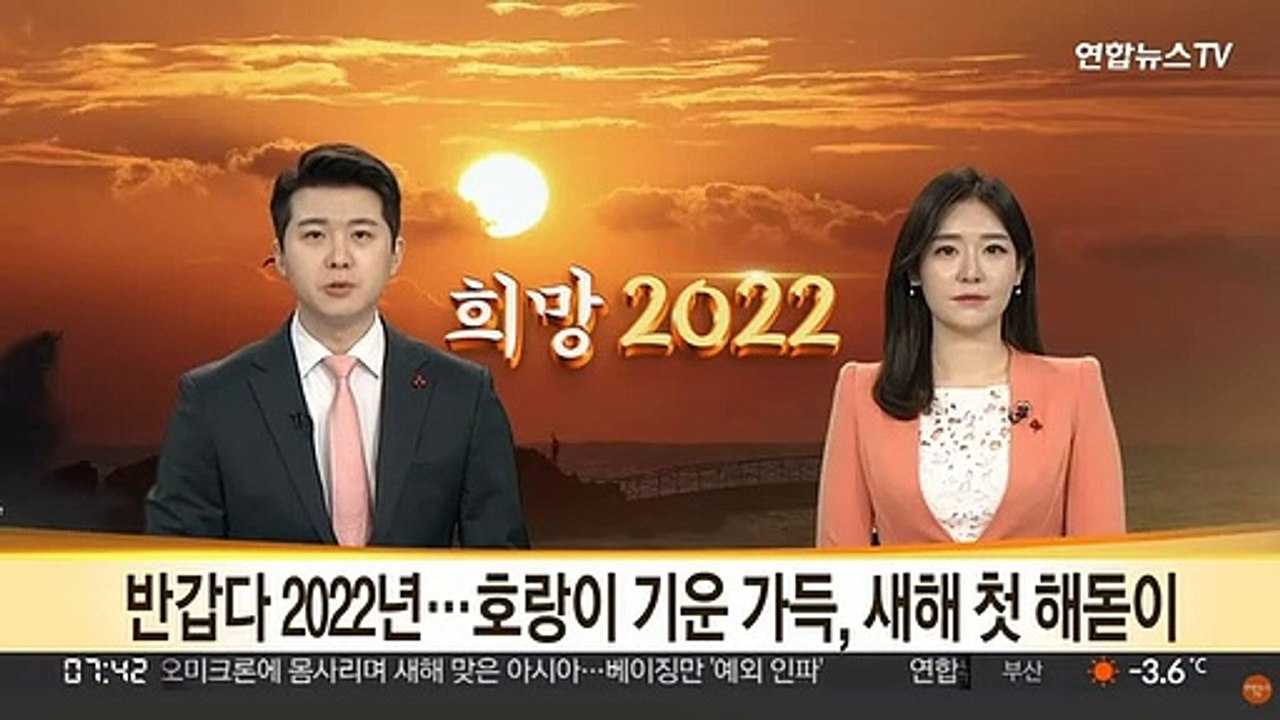 반갑다 2022년…호랑이 기운 가득, 새해 첫 해돋이