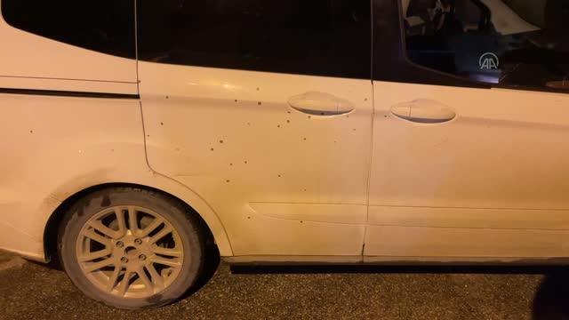 Av tüfeğiyle polis aracına ateş edildi
