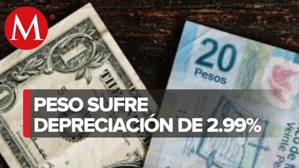 Peso dice 'adiós' al 2021 con una caída anual frente al dólar de 3