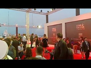 التجهيزات النهائية لحفل افتتاح مهرجان الجونة السينمائي