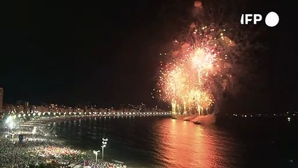 Show de fogos em Copacabana