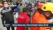 Detik-detik Truk Kontainer Hantam 2 Pemotor di Balikpapan, Diduga Rem Blong!