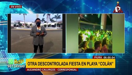Piura: arman fiesta en playa “Vichayito” y no cumplen medidas preventivas contra la Covid-19