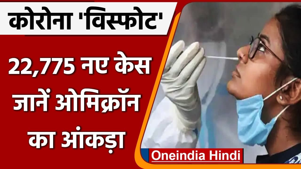 Coronavirus Case India Today: कोविड के 22,775 केस, Omicron के मामले हुए 1431 | वनइंडिया हिंदी