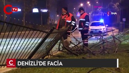 Denizli'de ağaca çarpan minibüsteki 2 kişi öldü, 2 kişi yaralandı