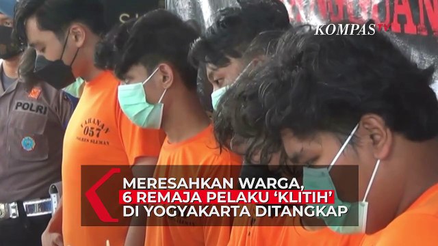 Viral Aksi Kekerasan Jalanan 'Klitih' di Yogyakarta, Polres Sleman Tangkap 6 Pelaku Berusia Remaja