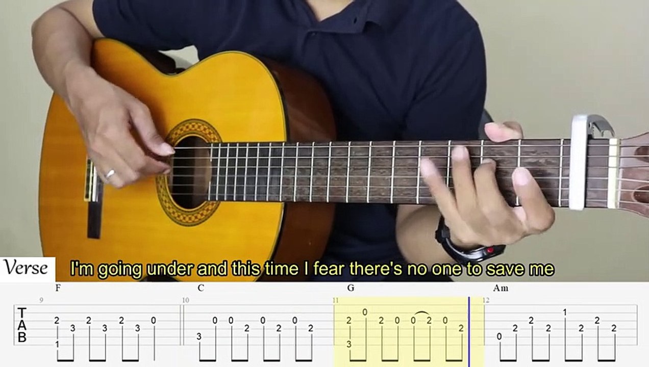 Fingerstyle Guitar Tutorial - Lewis capaldi  - SOMEONE YOU LOVED