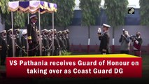 VS Pathania receives Guard of Honour on taking over as Coast Guard DG
