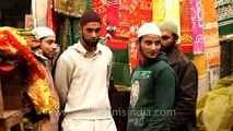 Footwear for sale in the street market of Nizamuddin