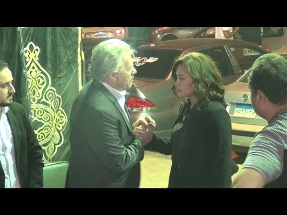 هند صبري وليلى علوي في عزاء المخرج التونسي شوقي الماجري بالعجوزة