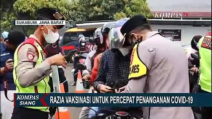 Razia Vaksin Pengendara Motor, Polisi Apresiasi dengan Menyajikan Kuliner Gratis & Pembagian Sembako