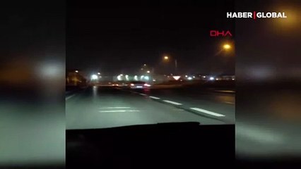 Sultangazi'de drift şovu refüjde bitti! O anlar kamerada