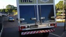 Vítima de acidente, corpo de Celso de Oliveira Tomaz é levado ao IML de Cascavel