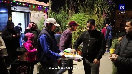 جانب من الاحتفالات برأس السنة الجديدة في الزرقاء