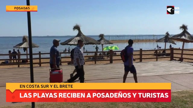 Las playas reciben a posadeños y turistas