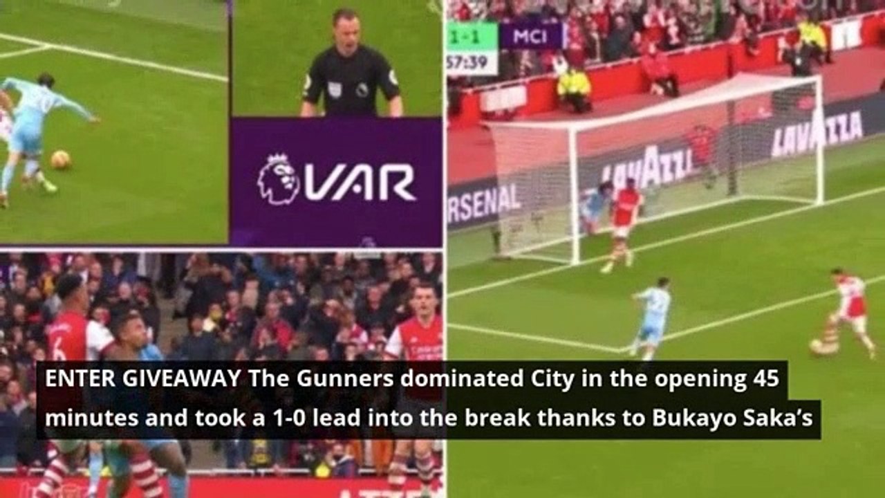 Arsenal vs Man City played out the craziest two minutes in Premier League history