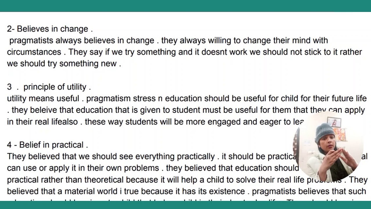 Pragmatism / philosophy