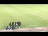 إنقاذ لاعب الإنتاج من الموت بعد بلع لسانه في مباراة الزمالك