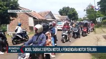 Empat Pengendara Motor Luka-luka Usai Dihantam Mobil, Saksi: Mobil Sempat Oleng ke Kanan