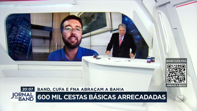 A campanha da Band, CUFA e Frente Nacional Antirracista de ajuda às vítimas da chuva na Bahia já arrecadou mais de 30 milhões de reais.