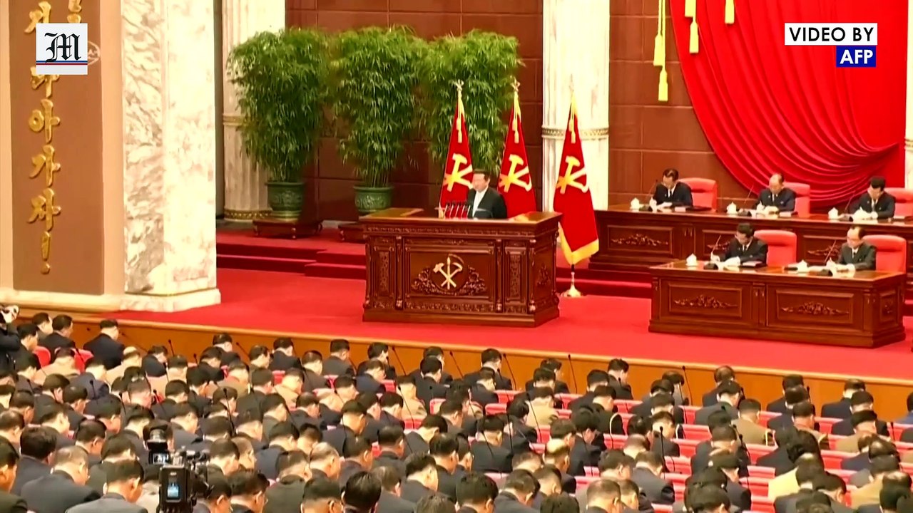North Korea's Kim Jong Un gives speech at end of key party meeting