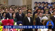 김정은, 금수산태양궁전 참배…올해 첫 공개활동
