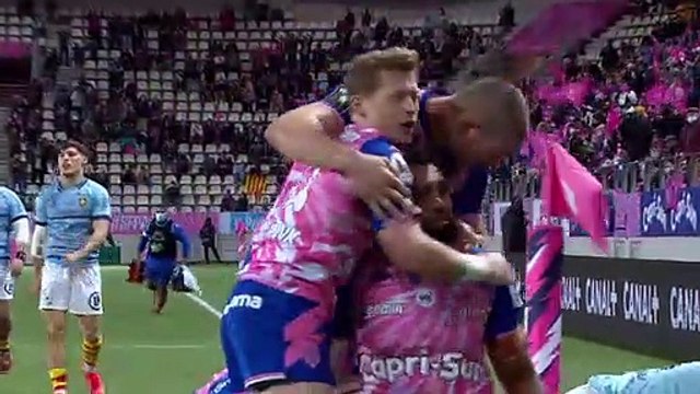 TOP 14 - Essai de WAISEA 2 (SFP) - Stade Français Paris - USA Perpignan - J14 - Saison 2021/2022