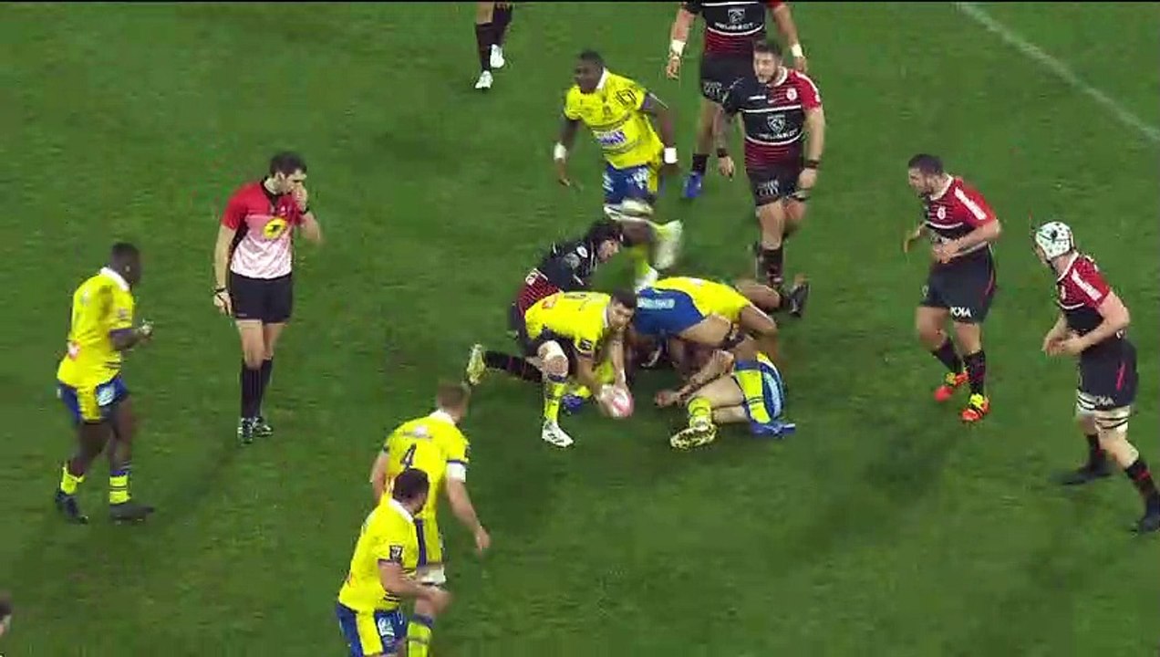 TOP 14 - Essai de Yohan BEHEREGARAY (ASM) - ASM Clermont Auvergne - Stade Toulousain - J14 - Saison 2021/2022