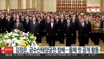 김정은, 금수산태양궁전 참배…올해 첫 공개 활동