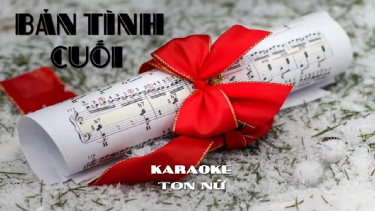 Bản Tình Cuối - Karaoke ( Ton Nữ - Ebm ) | 3N Music