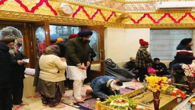 Bikram Majithia, Drugs Case accused, seen in Golden Temple