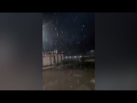 أمطار غزيرة على سانت كاترين.. وبدء تساقط الثلوج مع انخفاض الحرارة