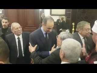 أحمد شفيق ومفيد فوزي وعبد الله الكفراوي يقدمون العزاء في مبارك