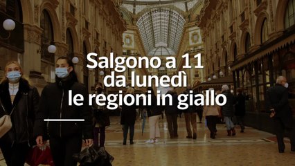 Salgono a 11 da lunedi' le regioni in giallo
