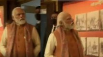 PM Modi visits museum in Meerut, CM Yogi also present