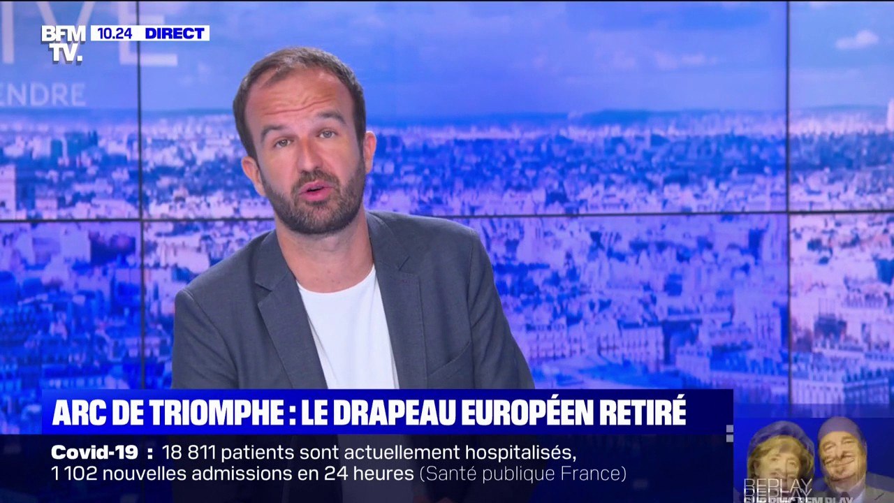 Drapeau sous l'Arc de Triomphe: "C'était une mauvaise décision", assure Manuel Bompard, député européen LFI et directeur de campagne de Jean-Luc Mélenchon