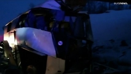 خمسة قتلى و21 جريحا في حادث حافلة جنوب موسكو