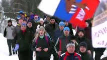 Champagne et jogging dans la neige : la recette du premier janvier à Iaroslavl en Russie