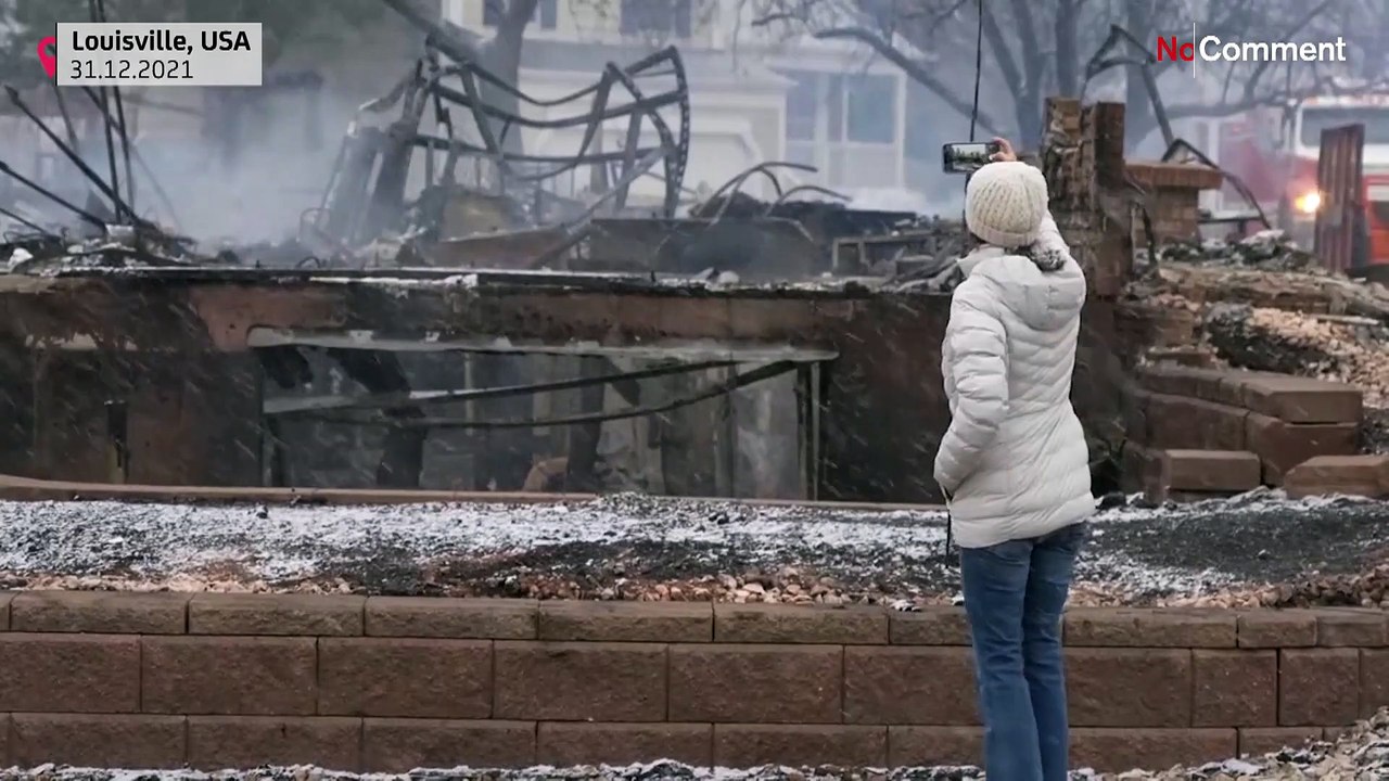 Schnee löscht dramatisches Feuer in Boulder in Colorado - 1.000 Häuser zerstört