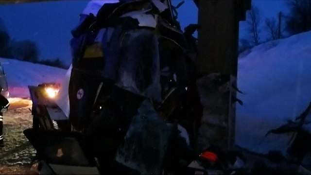 Cinco mortos em acidente de autocarro na Rússia