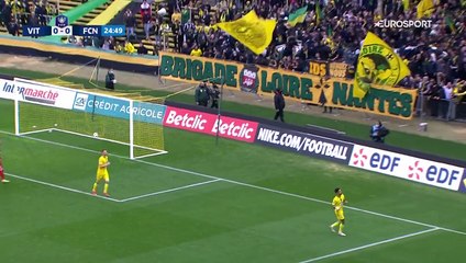 Centre en première intention de Fabio pour Blas : le but de Nantes en vidéo